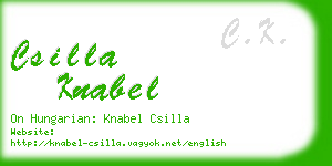 csilla knabel business card